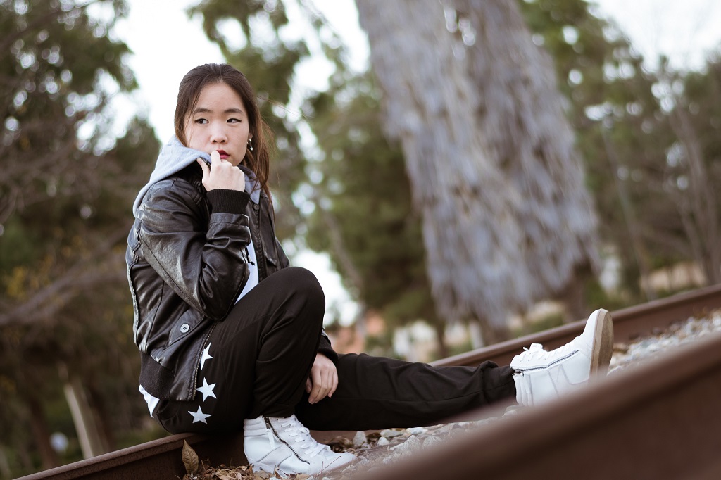 urban fashion train tracks